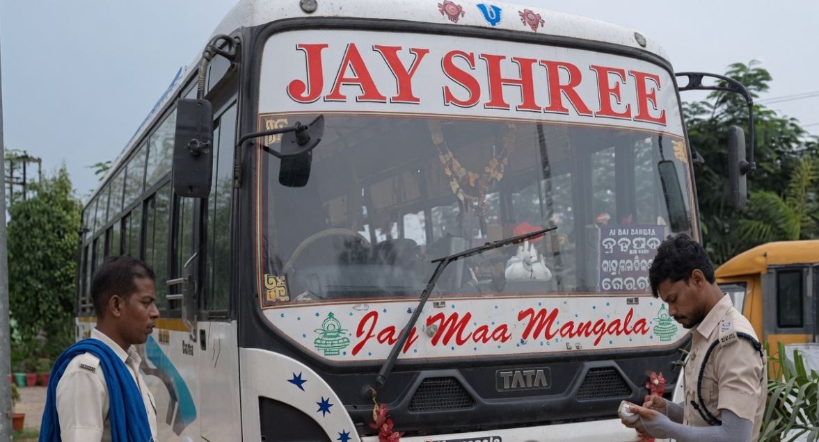 Private Bus in Ganjam Fined INR 8.40 Lakh for Multiple Transport Violations, Seized